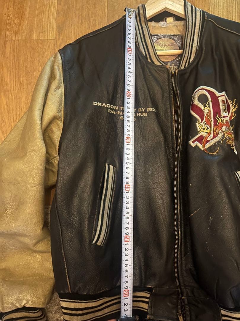 vintage - REDSKINS レザー スタジャン