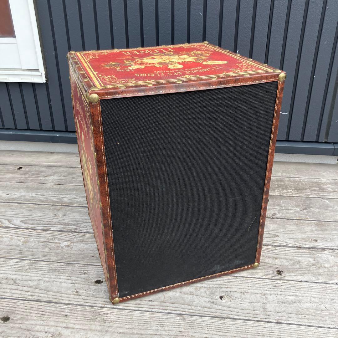 北欧レトロ アンティーク 薔薇柄ミニチェスト ナイトテーブル サイドテーブル