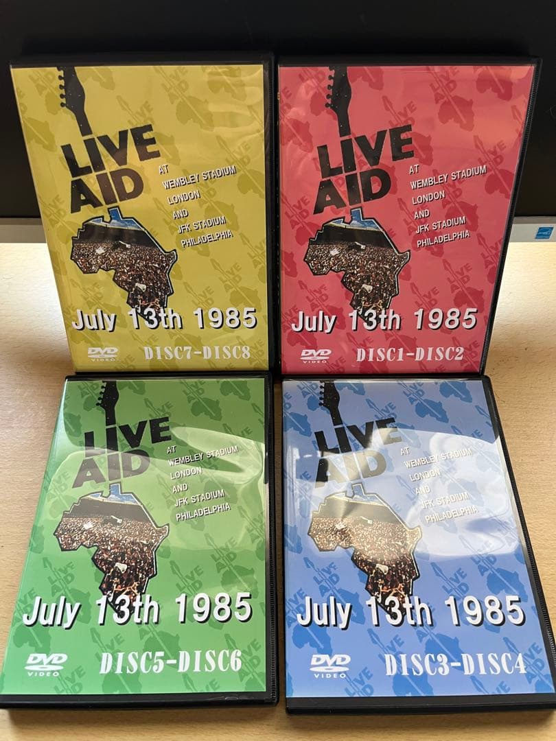 最終値下げ！当時物レア！LIVE AID 完全版コンプリートDVDセット