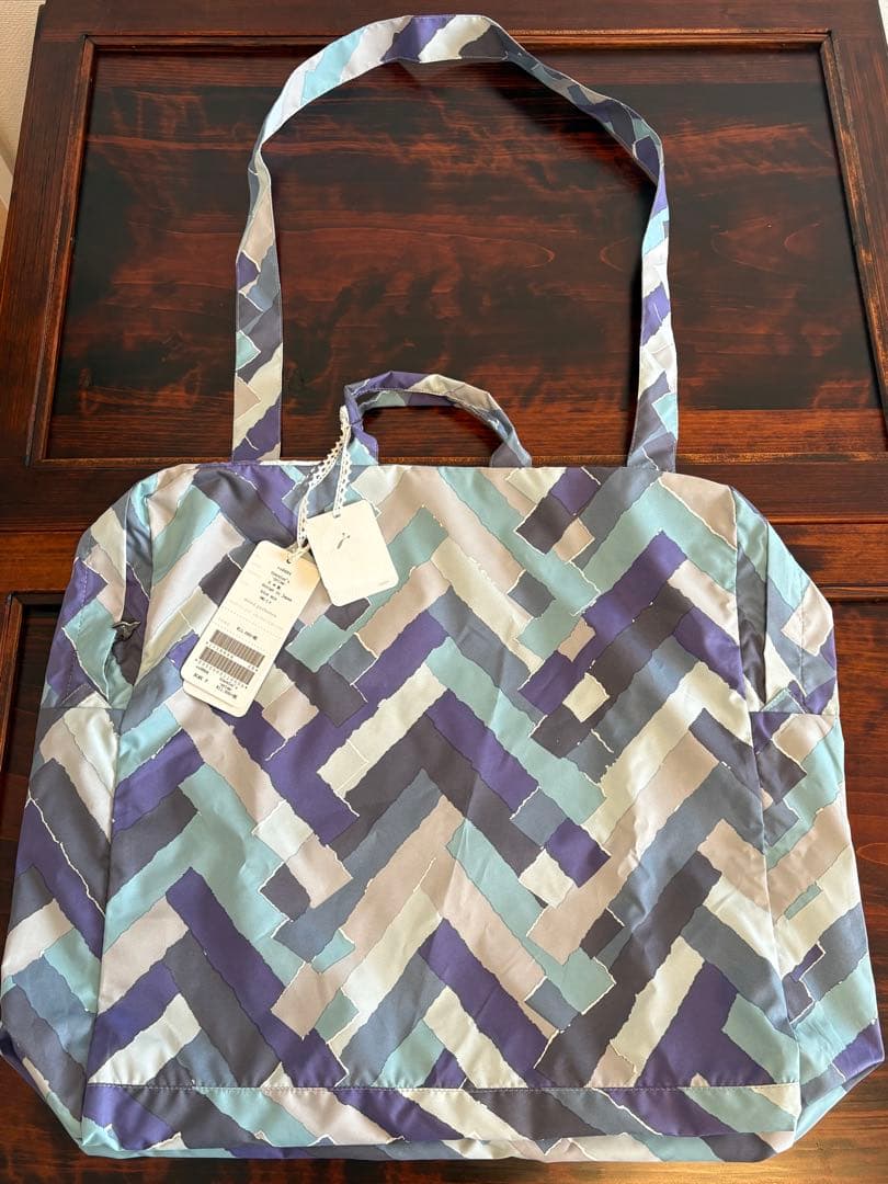 【訳あり】▪️トラベラーズバッグ ▪️prism blue mix▪️ミナペルホネン