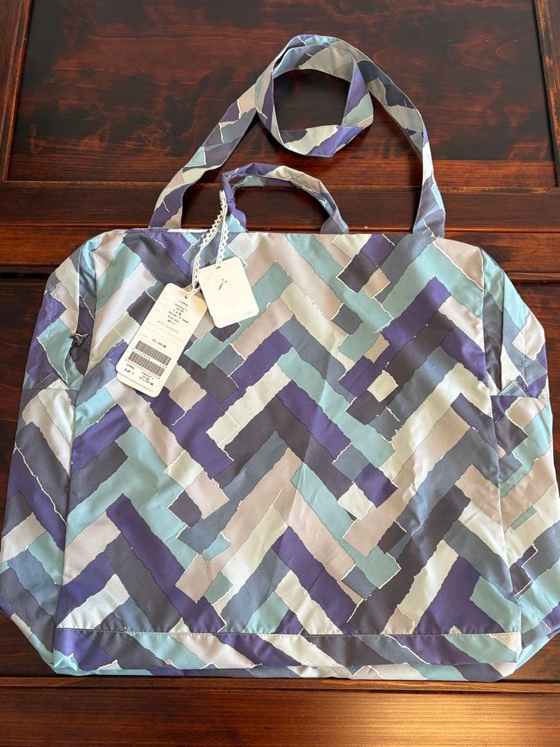 【訳あり】▪️トラベラーズバッグ ▪️prism blue mix▪️ミナペルホネン