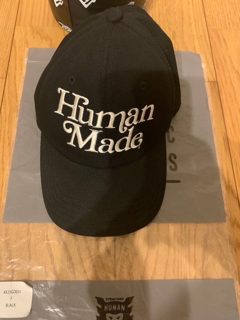 Human Made キャップ 黒 Girls Don't Cry