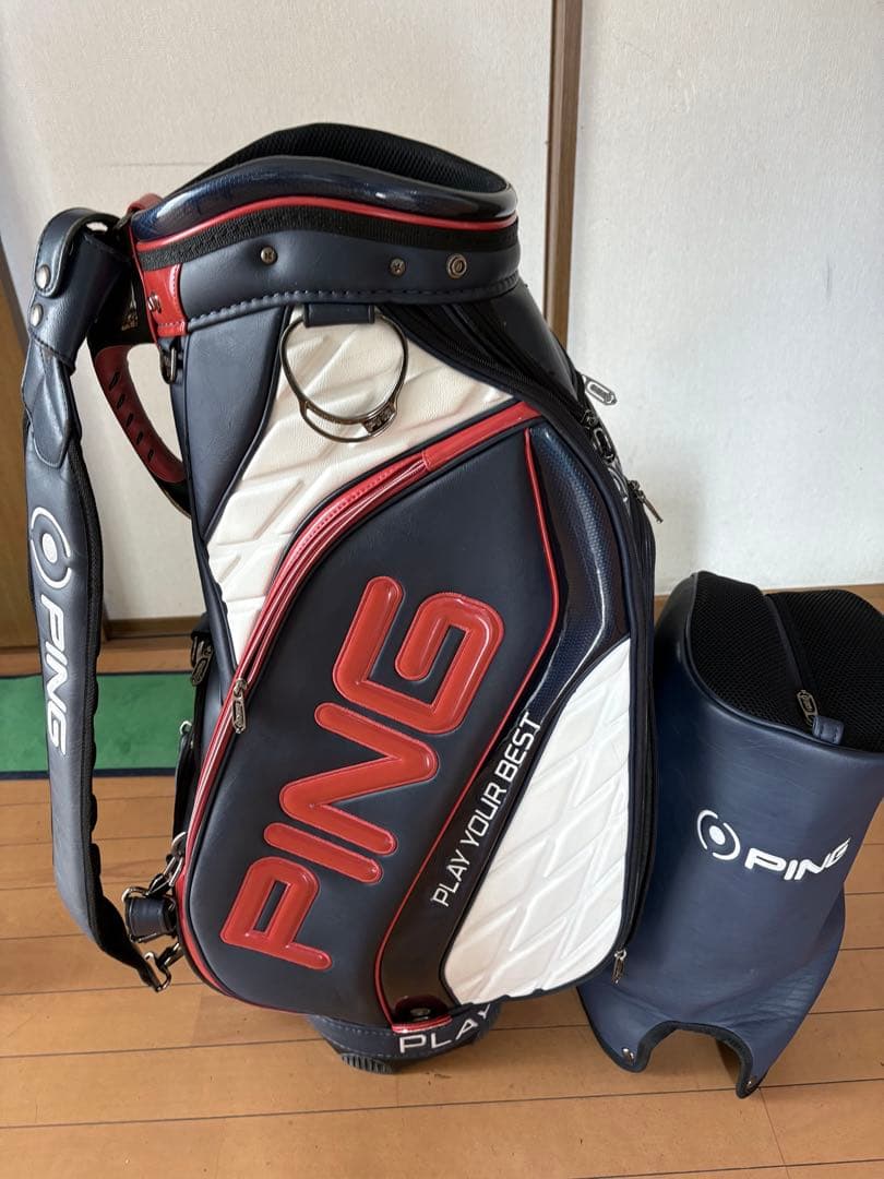 訳あり　ピン　キャディバッグ ラグジュアリー　3点式　プロモデル　9.5 5分割