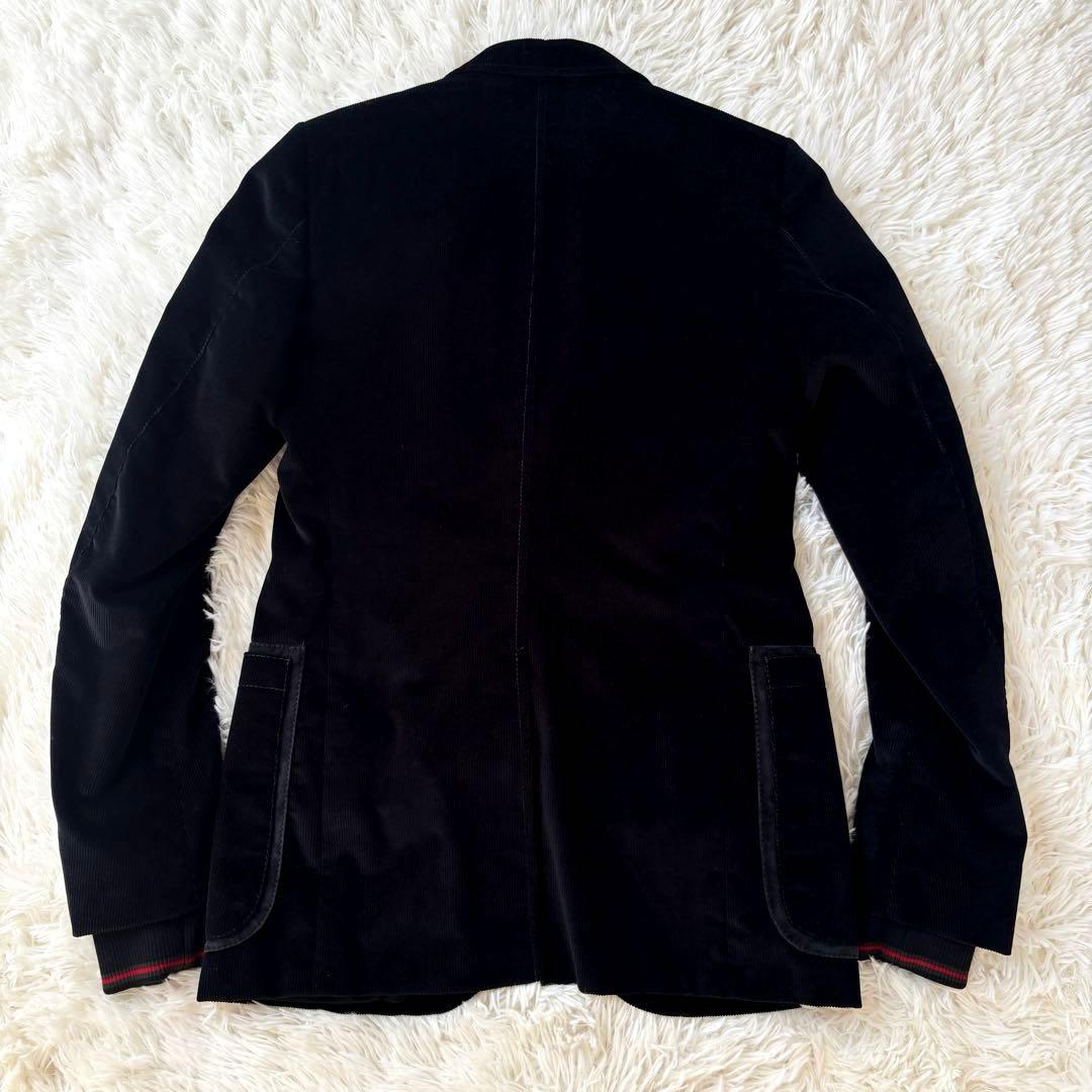 美品グッチGUCCIコーデュロイ テーラードジャケット ブルゾン付シェリーライン