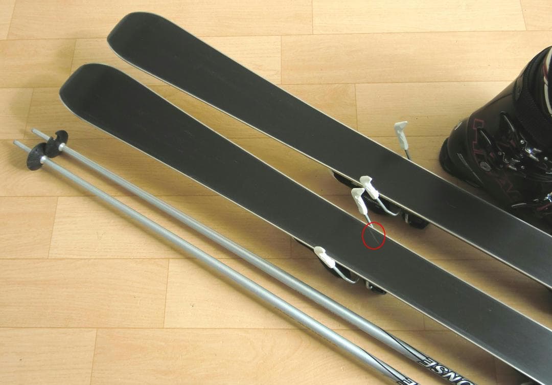 ■■送料無料■サロモン■メンズスキーセット■板162靴27-27.5■メンテ付■