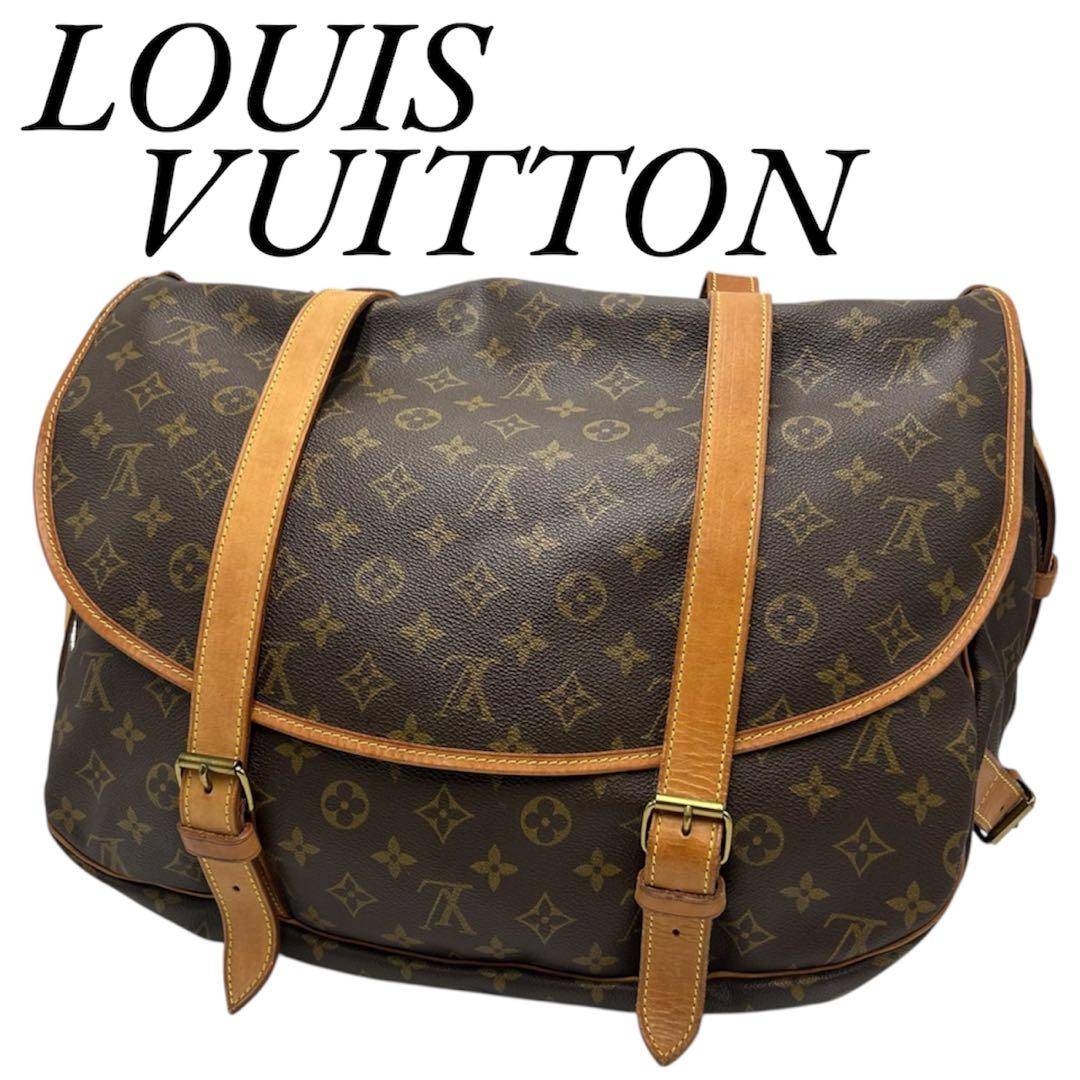 ✨極美品✨ ルイヴィトン ソミュール43 ショルダーバッグ M42252 大容量