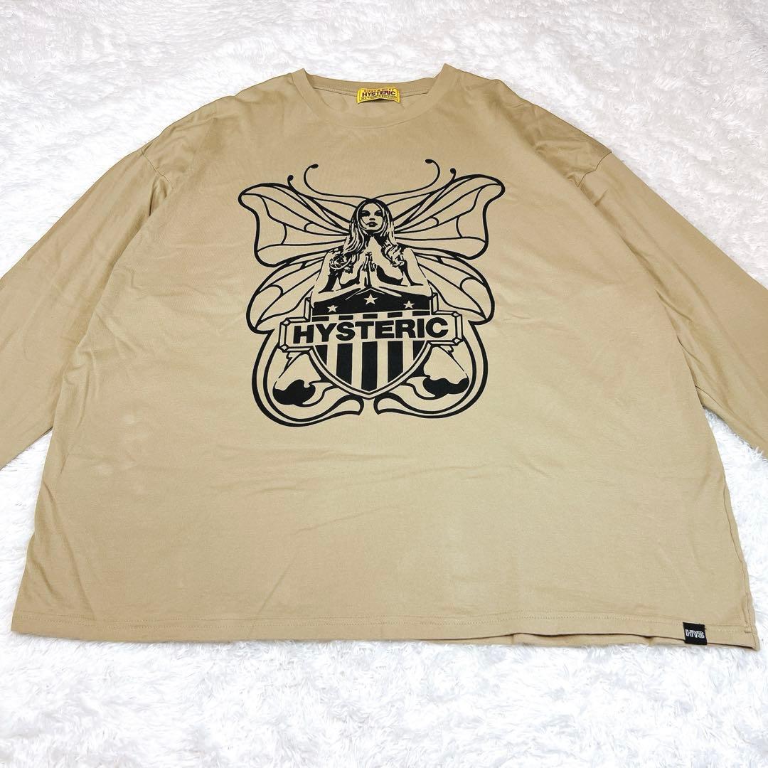 ヒステリックグラマー ロンT バタフライガール ビッグプリント