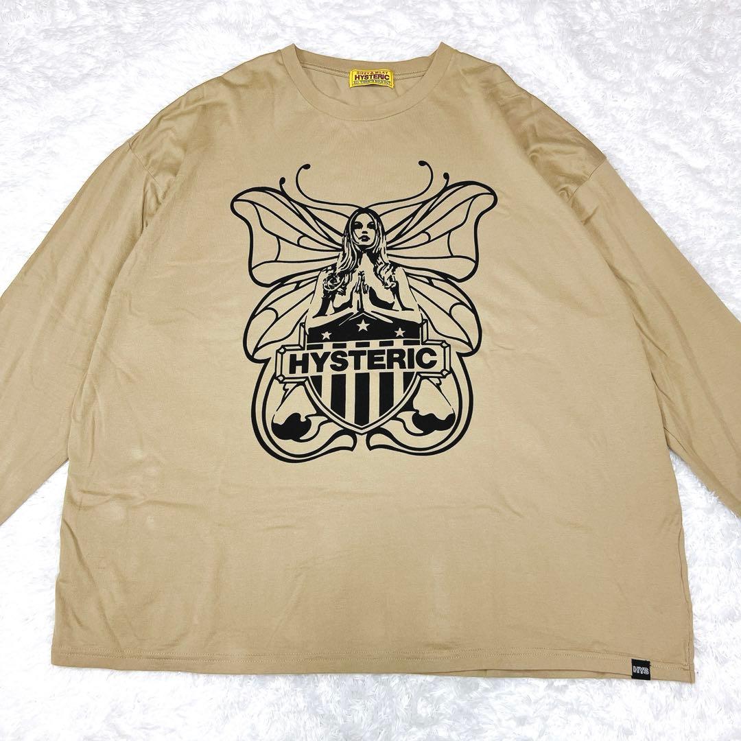 ヒステリックグラマー ロンT バタフライガール ビッグプリント