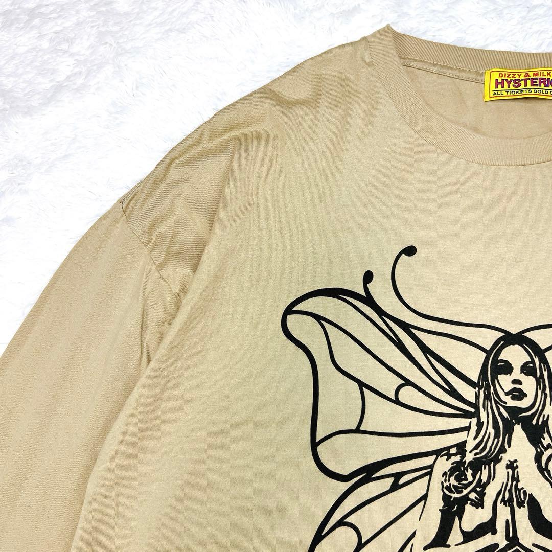 ヒステリックグラマー ロンT バタフライガール ビッグプリント
