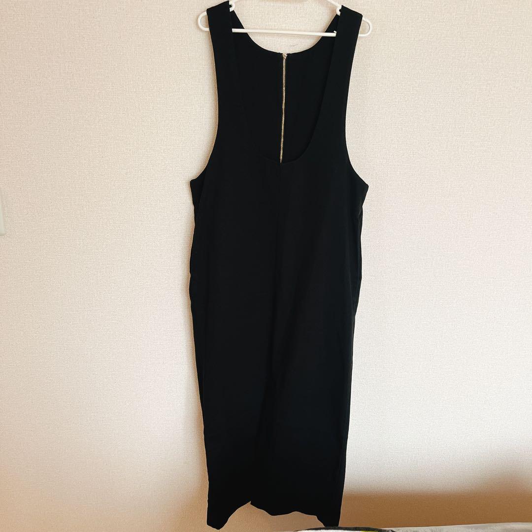 SHENERY 2WAYZIP ジャンパースカート ワンピース M ブラック