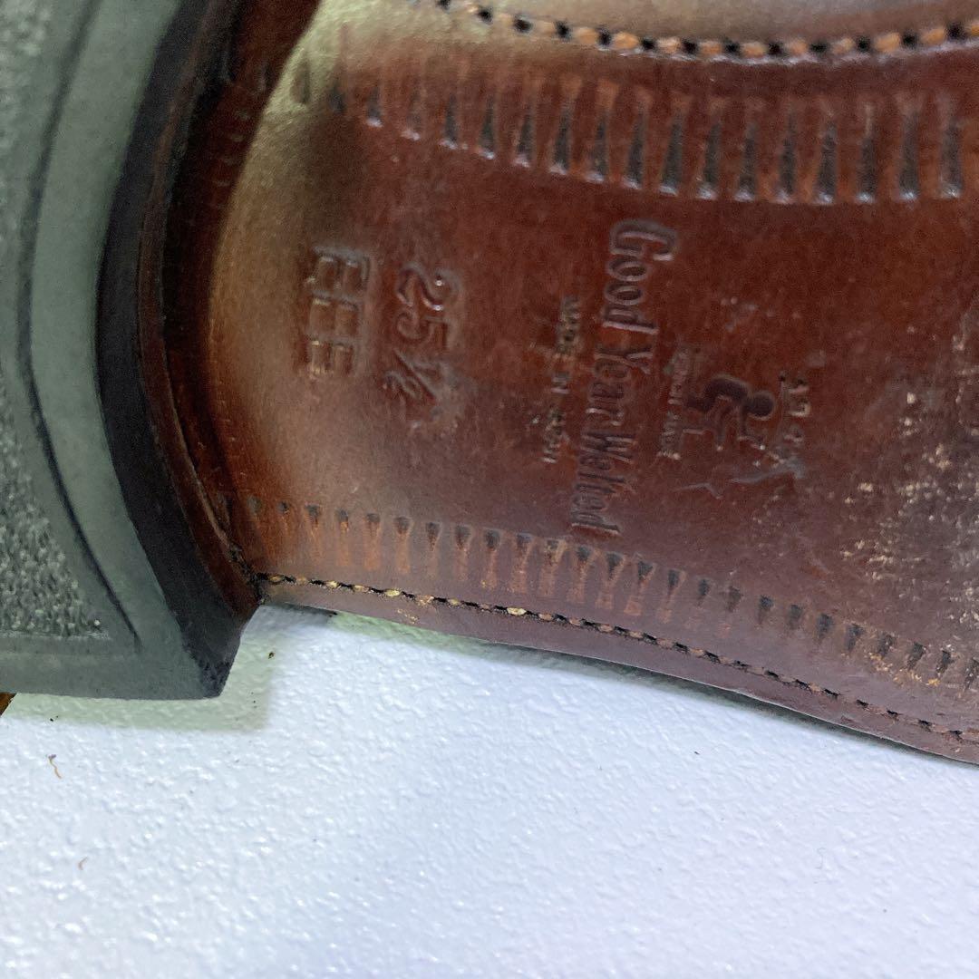 美品 スコッチグレイン ビジネスシューズ 3536 ストレート 黒 25.5