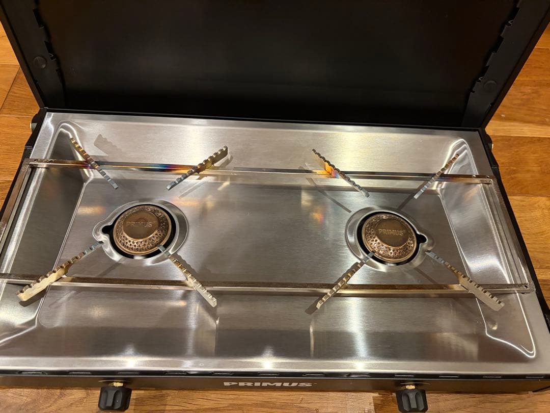 2025.6月購入極上品／プリムス／キンジャ／ツーバーナーコンロ／プリムス収納付
