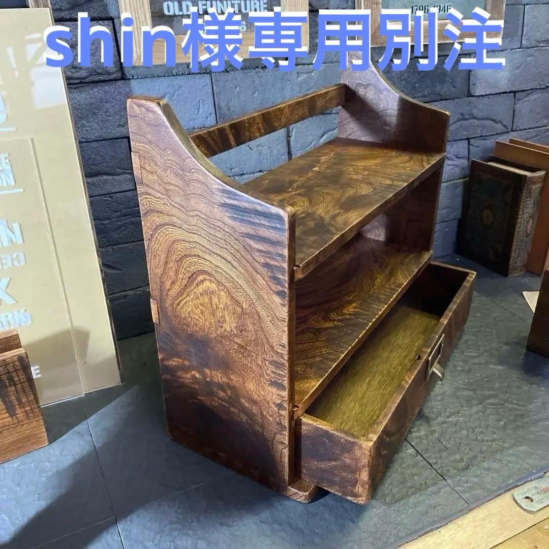 引き出し付きシェルフとコーヒーフィルタースタンドとメジャーカップホルダーの3点