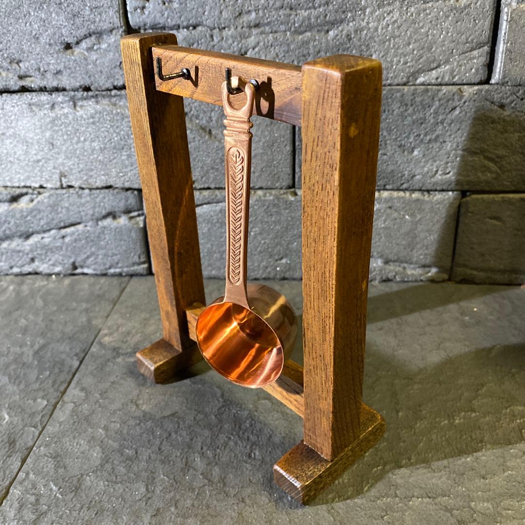 引き出し付きシェルフとコーヒーフィルタースタンドとメジャーカップホルダーの3点