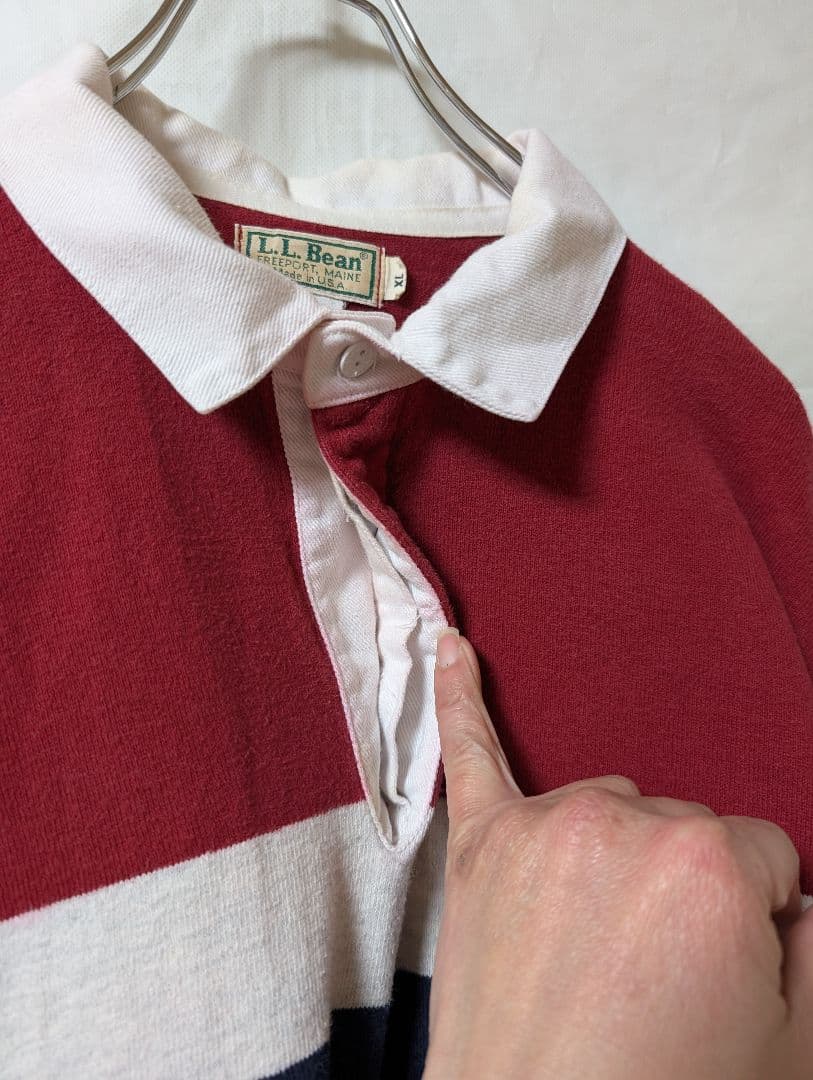 【90s/エルエルビーン/USA製】ラガーシャツ 常田大希着用 e079