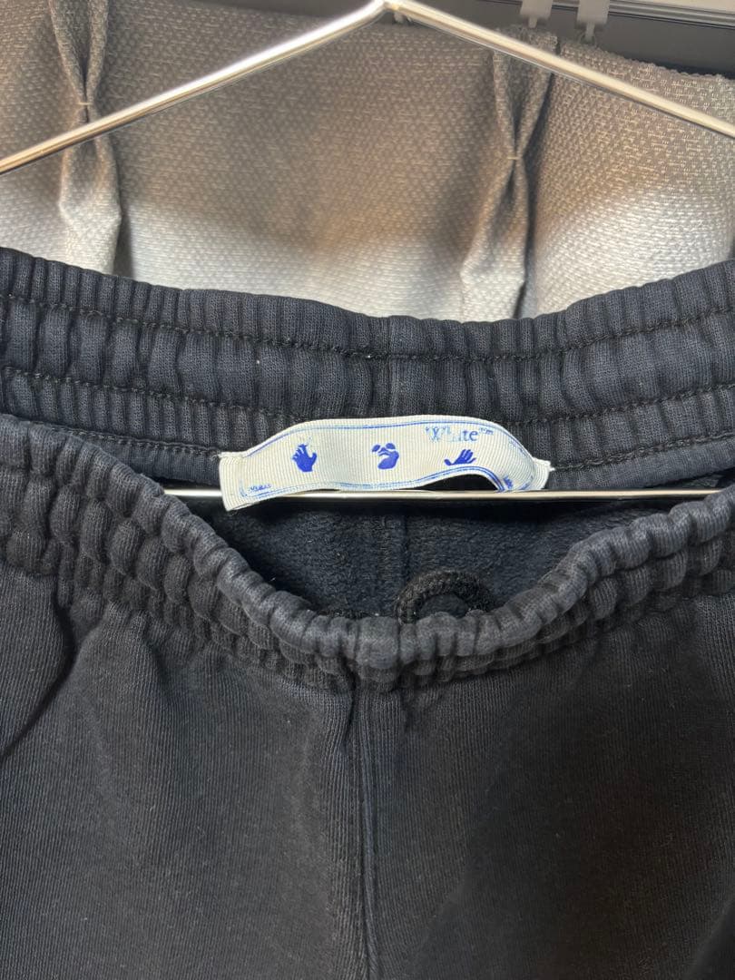 [正規品]Off-White ブラック プリントパンツ Sサイズ