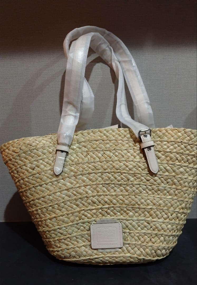 [新品・未使用]　コーチ ラージトート かごバック　CJ518