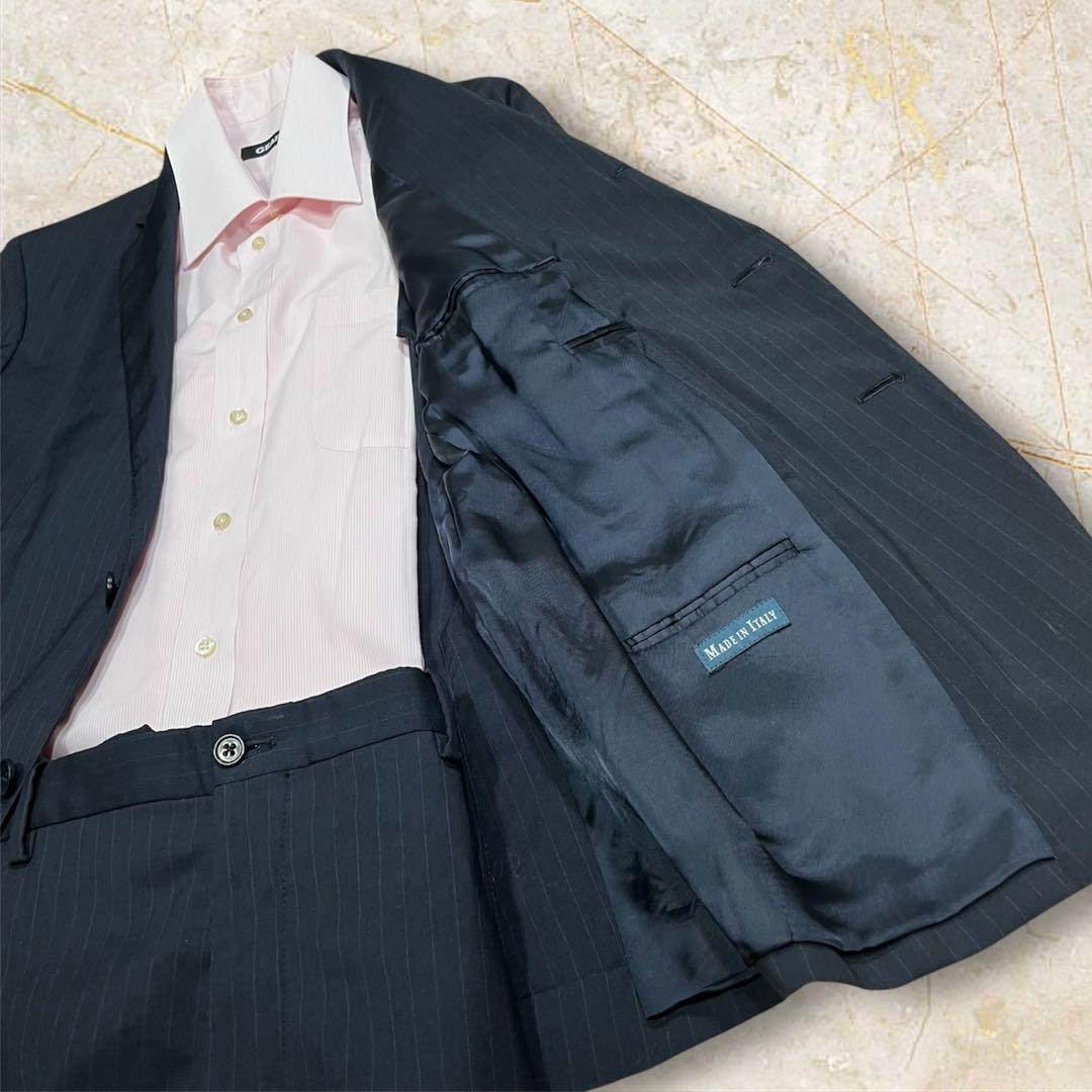 ネイビー ポロラルフローレン イタリア製 スーツ セットアップ