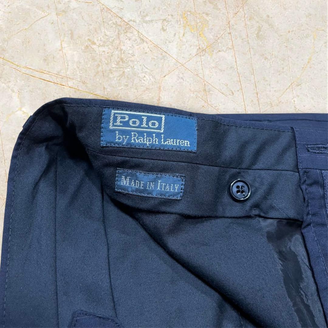 ネイビー ポロラルフローレン イタリア製 スーツ セットアップ