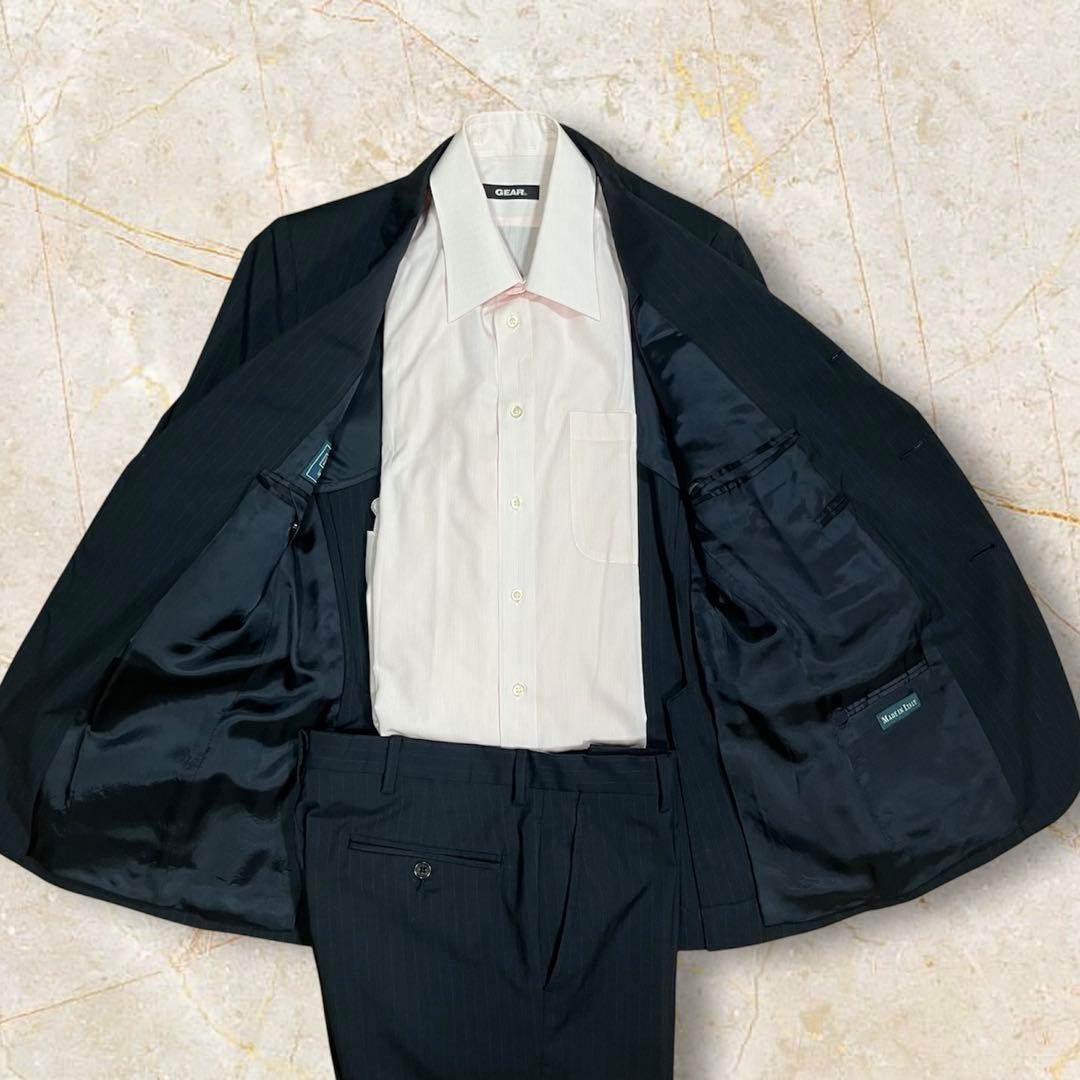 ネイビー ポロラルフローレン イタリア製 スーツ セットアップ