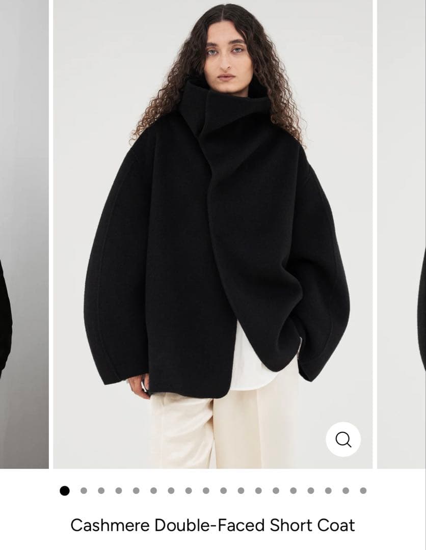 ジャケット・アウター imperf cashmere double faced short coat