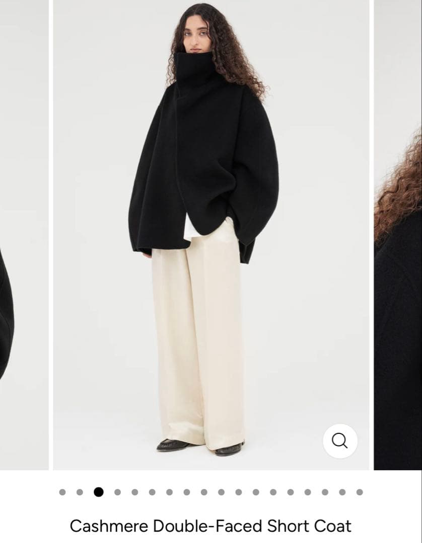 ジャケット・アウター imperf cashmere double faced short coat