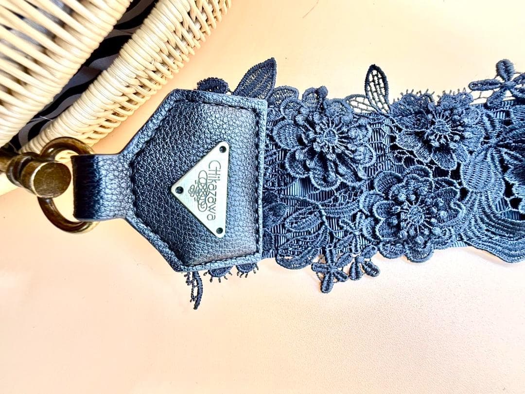 近沢レース鞄　Chikazawa　かごバッグ　レースバッグ