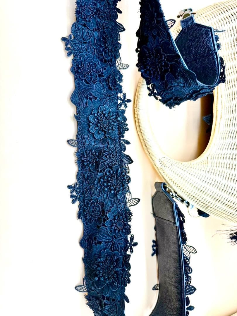 近沢レース鞄　Chikazawa　かごバッグ　レースバッグ