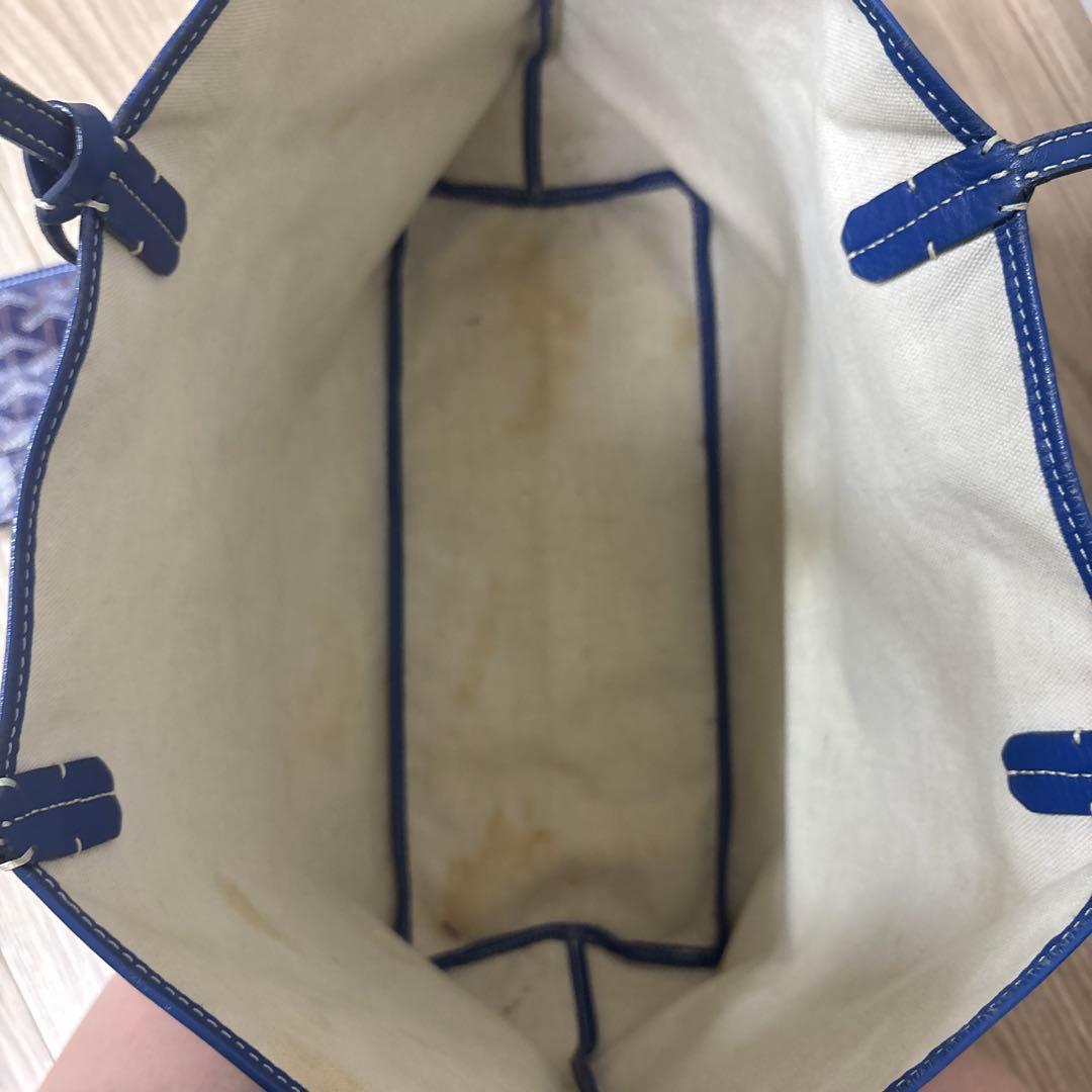 正規品 ゴヤール サンルイPM トートバッグ 保存袋付／持ち手割れあり／修理前提