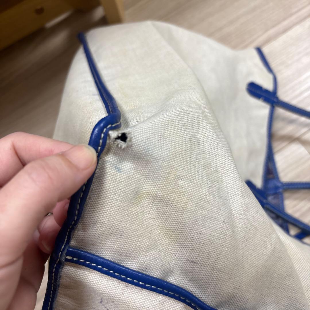 正規品 ゴヤール サンルイPM トートバッグ 保存袋付／持ち手割れあり／修理前提