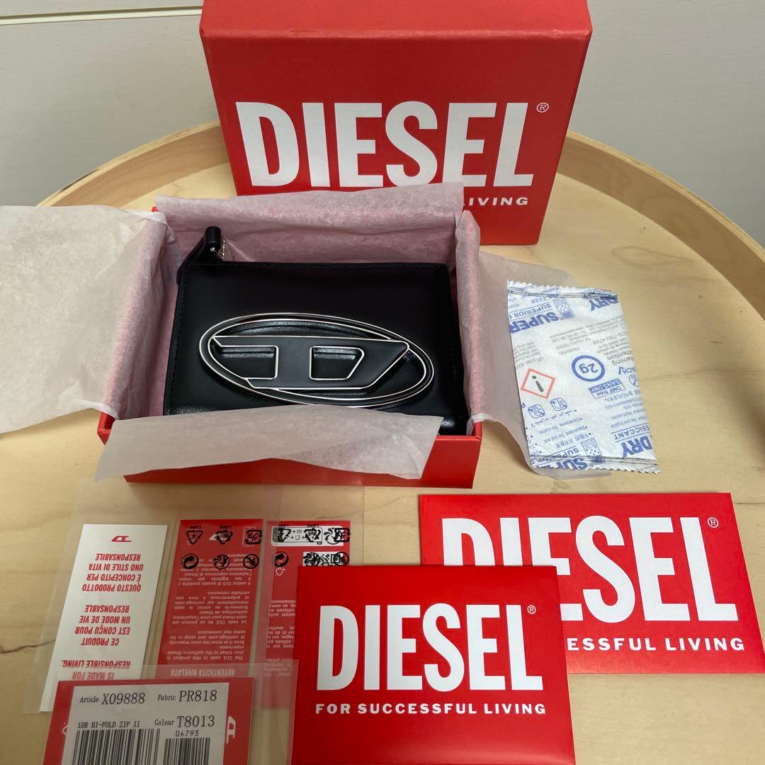 【新品未使用】DIESEL ディーゼル 財布 二つ折り メンズ 袋付き