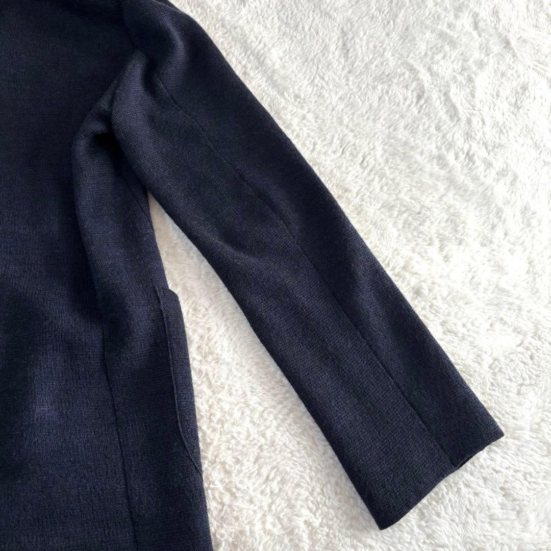 【未使用品 タグ付き】 991 ニットテーラードジャケット 48 ネイビー 2B