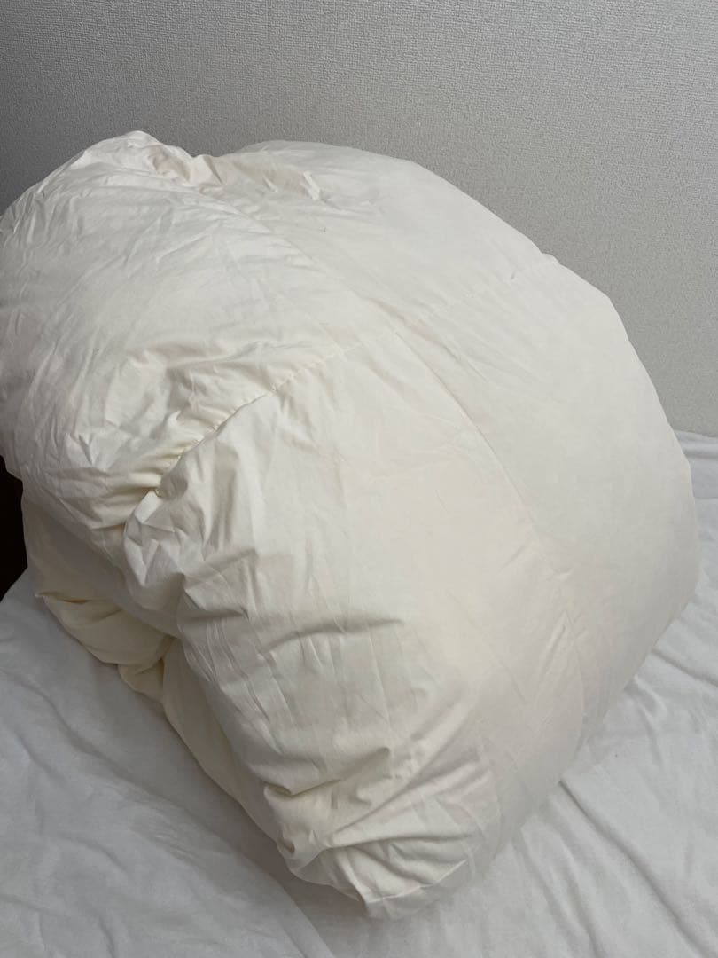 日本製 美品 高級羽毛布団 シングル 秋冬用 羽たっぷり！ワンシーズンのみ使用