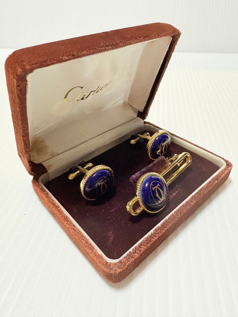 Cartier ネクタイピンとカフスボタンセット