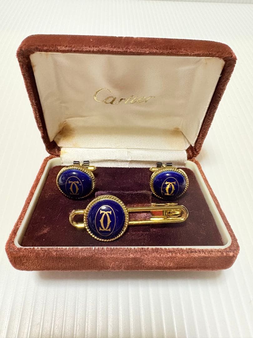 Cartier ネクタイピンとカフスボタンセット
