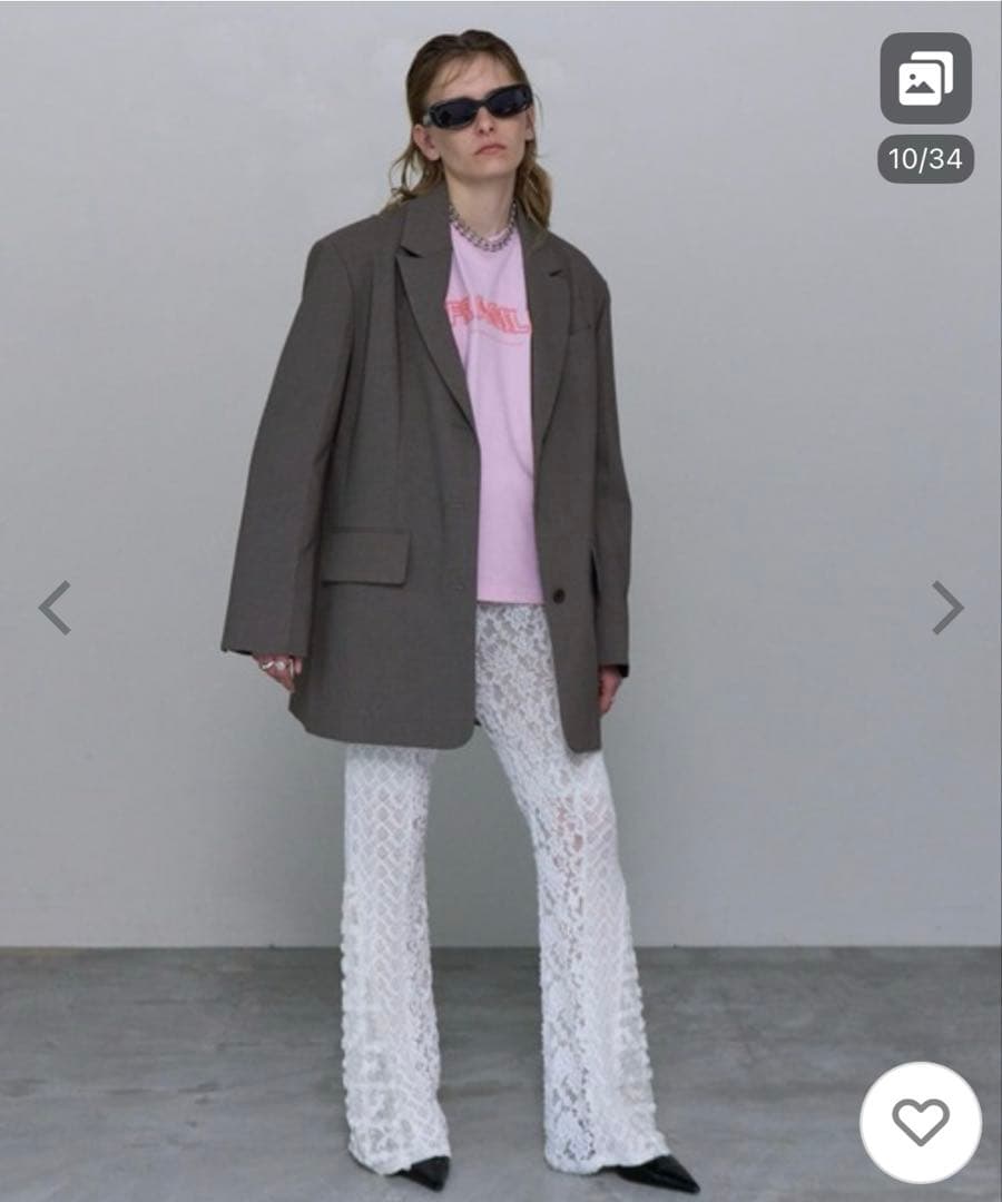 メゾンスペシャル　シングルボタンオーバージャケット