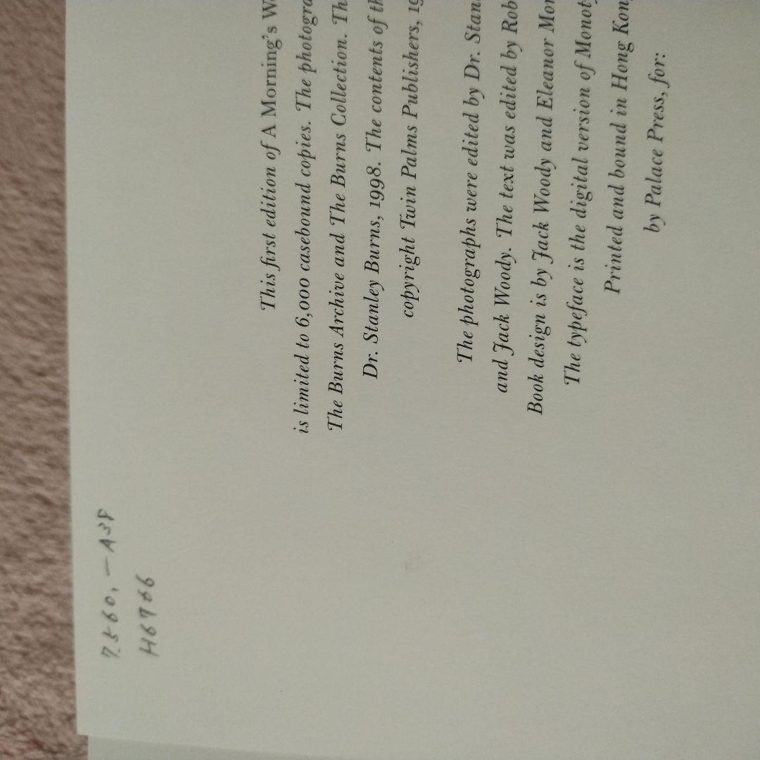 【洋書】A Morning's Work / Stanley B. Burns