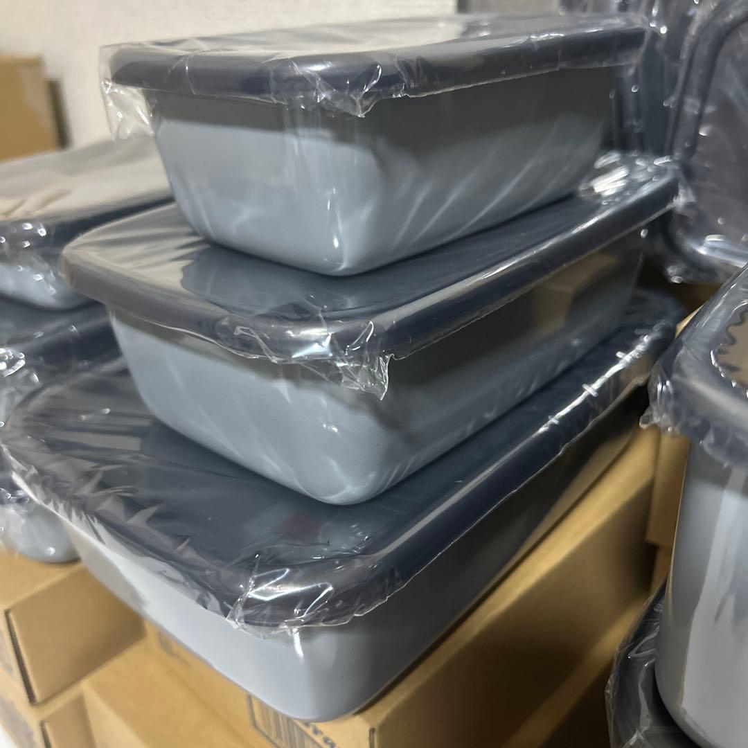 グレー保存容器9点セット