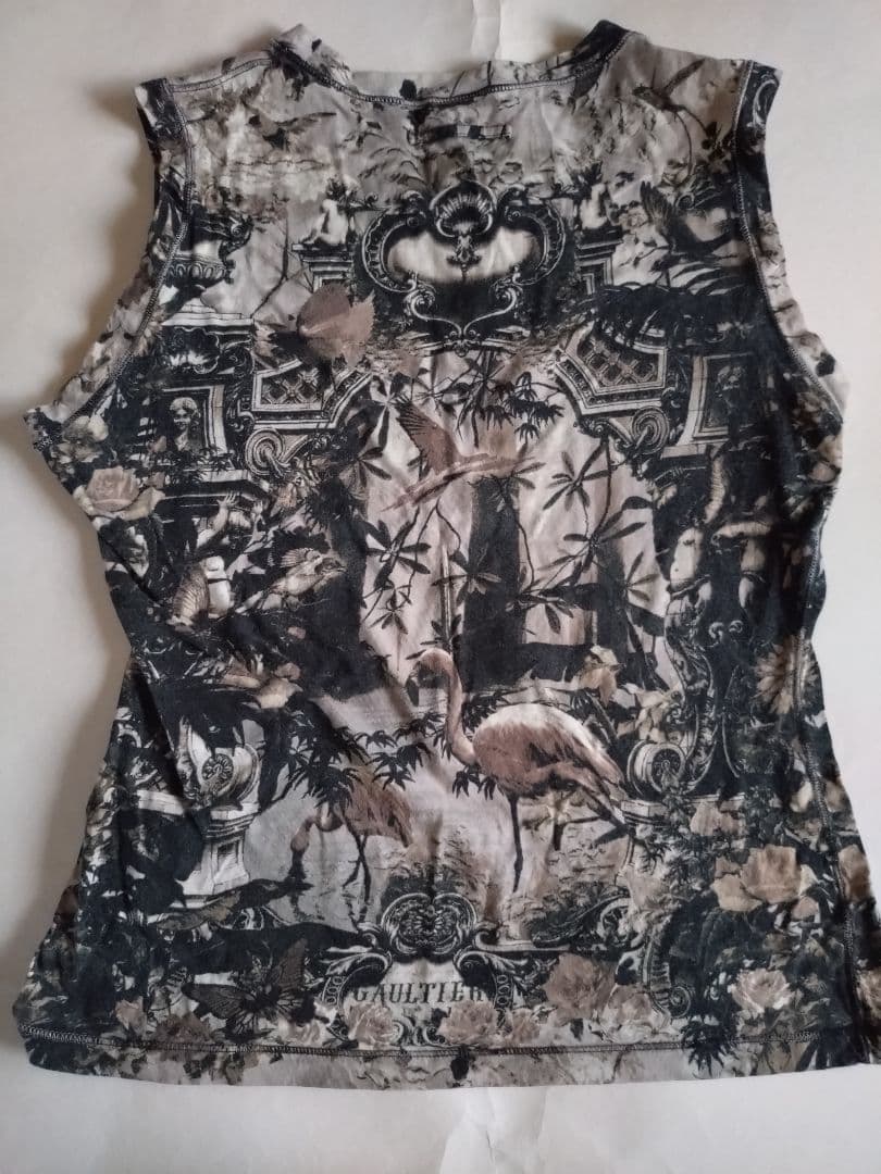 ジャンポールゴルチェ　ノースリーブタンクトップ グラフィックプリント