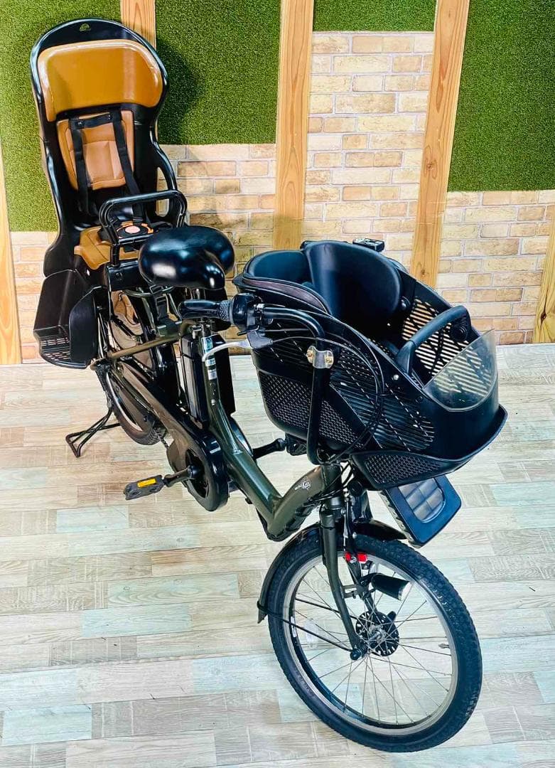 超特価 No1モデル グリーン ヤマハ 子供乗せ電動アシスト ZH3074