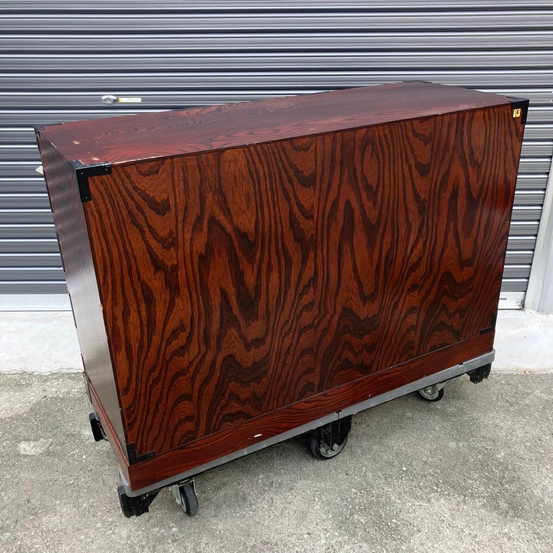 仙台箪笥 仙臺民藝 伊達箪笥 漆塗り 4段8杯 引き出し 和箪笥 サイドボード