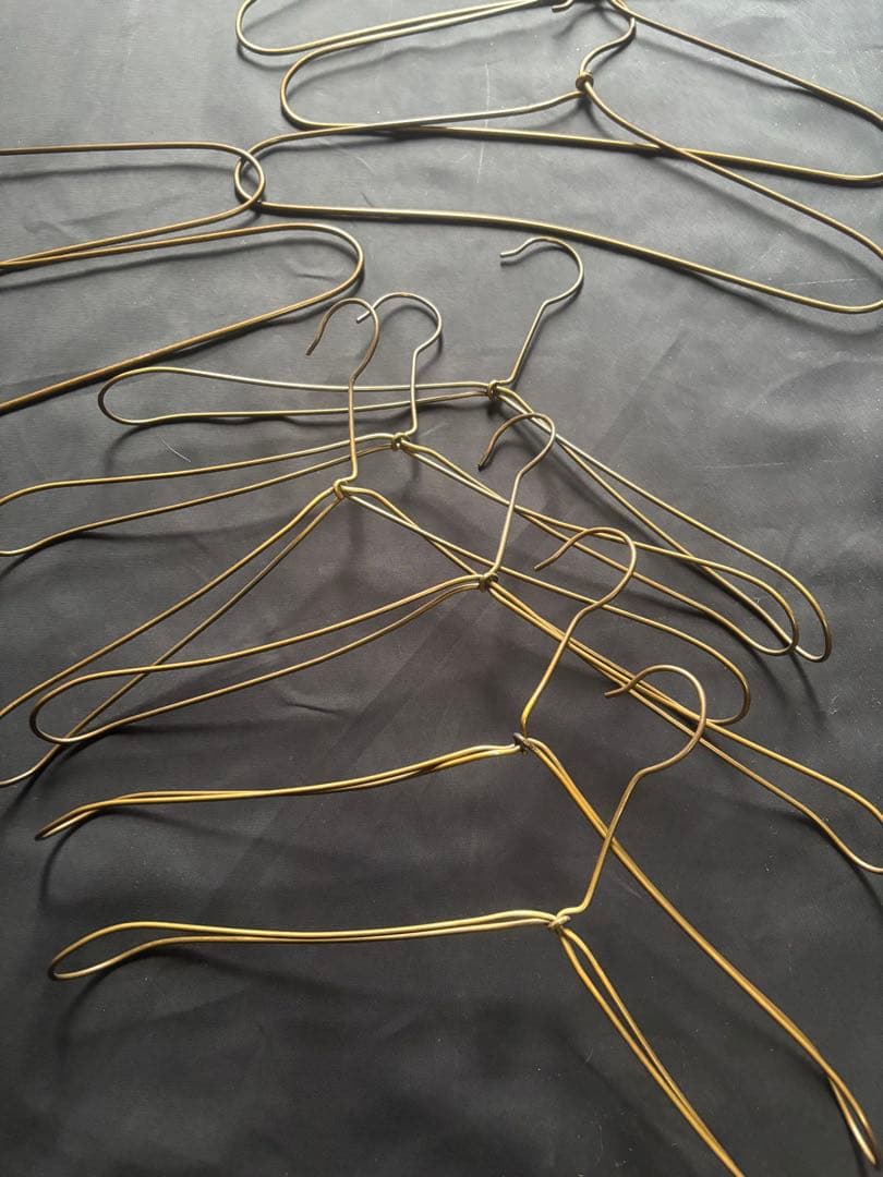 未草•作家物•真鍮ハンガー•ハンドメイド•11本セットアンティーク•シャビー