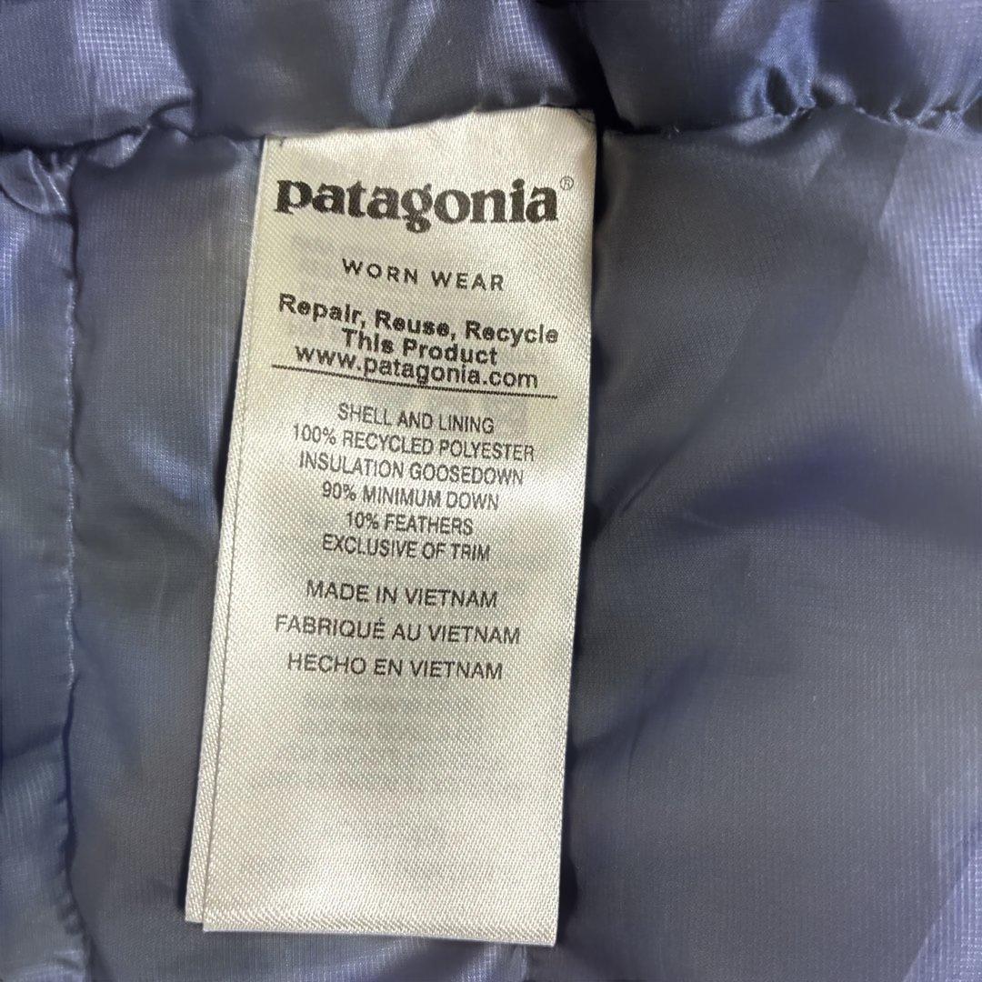 美品 patagonia ダウン・セーター・ベスト ネイビー　M