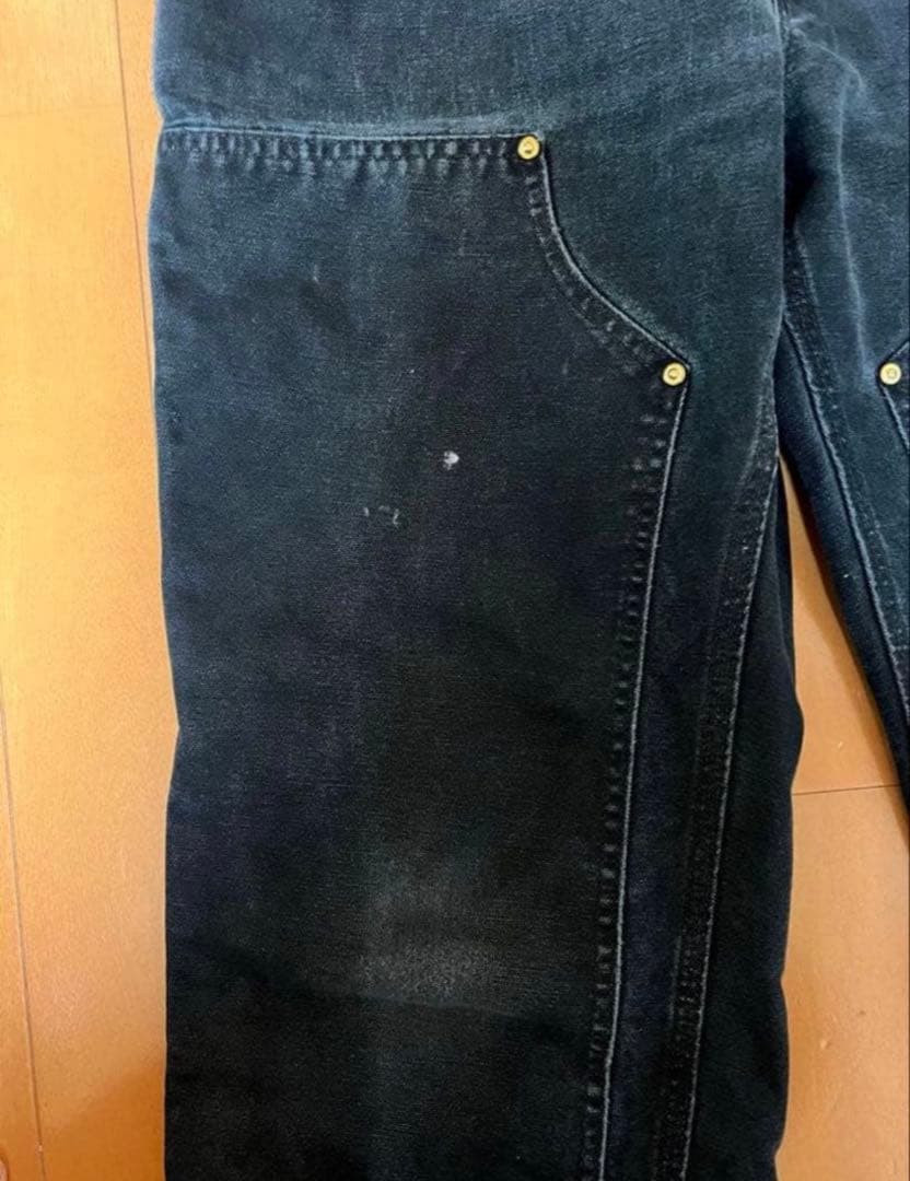 USA製　Carhartt ダブルニーパンツ　ブラック