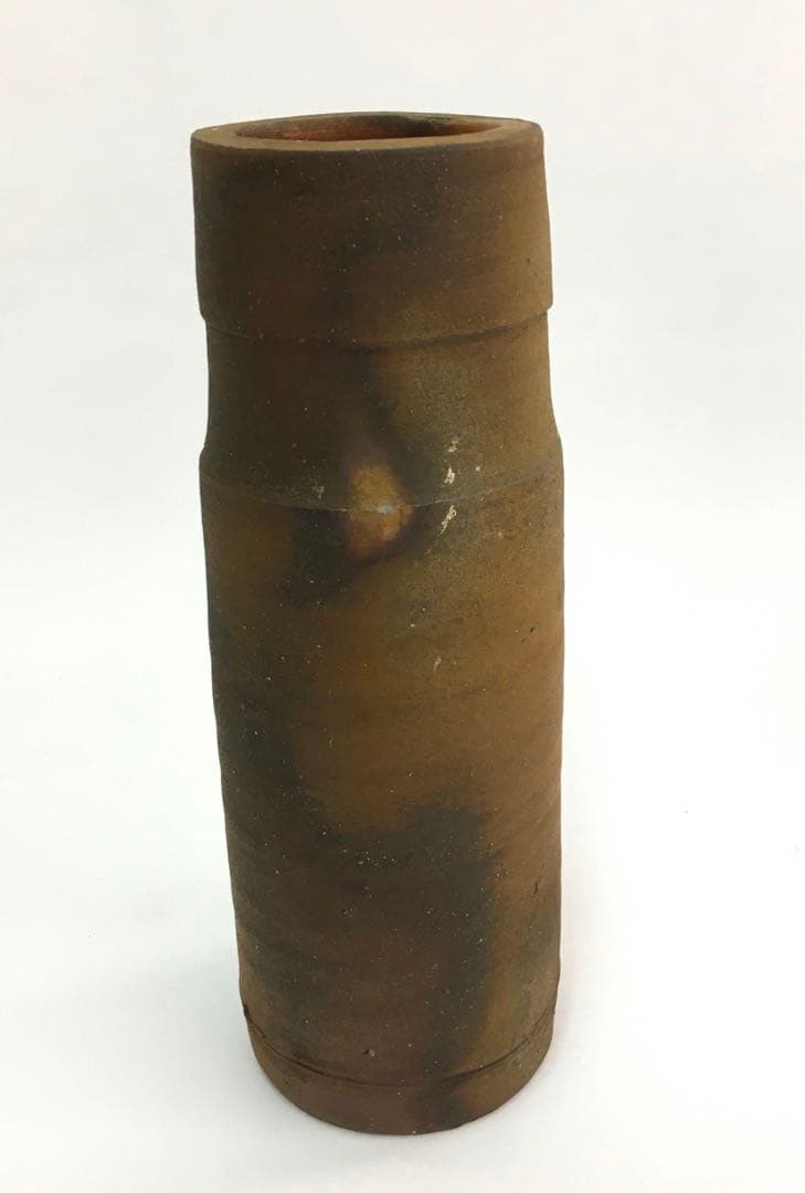 備前焼　藤原雄　備前花入　人間国宝