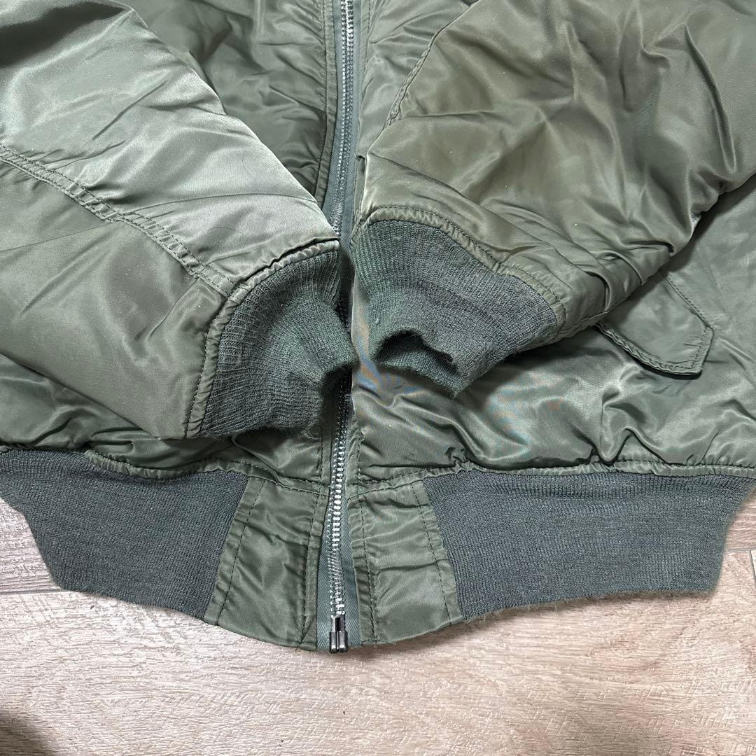 ALPHA MA-1 90s made in usa olive XL 民間品