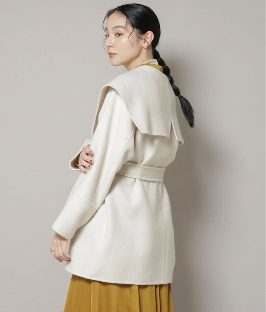 SUPER110blend リバーショールミディコート