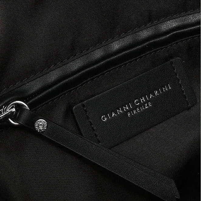 美品★ジャンニキアリーニ アリファM 2WAYショルダーバッグ ハンドバッグ 黒