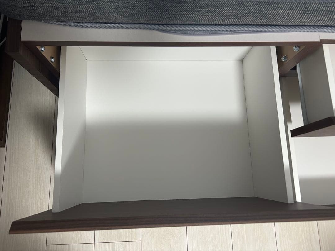 【美品】セミダブル ベッドフレーム 引き出し・コンセント・ライト付き&マットレス