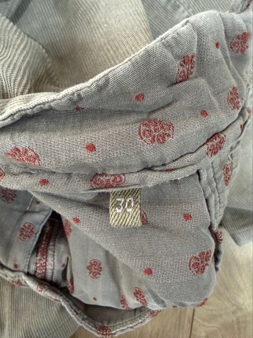 秋冬 INCOTEX SLACKS コーデュロイパンツ 30 グレージュ